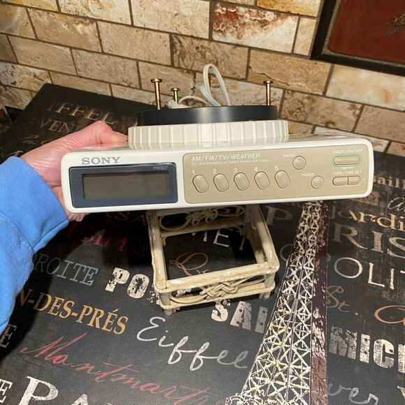 SONY ICF-C503 Kitchen Radio Under Cabinet TV/WEATHER/FM/AM - Picture 6 of 6